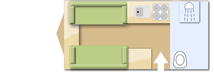 Elddis Xplore 452 2008 caravans layout
