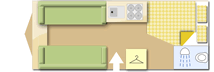 Swift Sprite Alpine 4 2025 caravans layout