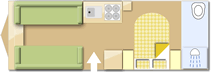 Coachman VIP 575 2015 caravans layout