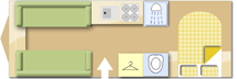 Buccaneer Commodore 2018 Caravan Layout