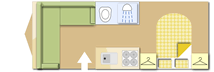 Elddis Avante 454 2024 caravans layout