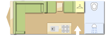 Coachman highlander 470 2020  Caravan layout