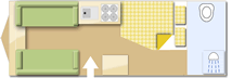 Coachman Laser 640/4 2011 caravan layout