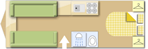 Bailey Louisiana S6 2009 caravan layout