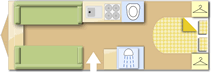 Swift Challenger 560 2025  Caravan layout