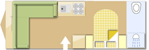 Alaria Ti 2018 caravan layout