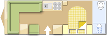 Bailey Pegasus Grande Bologna 2022 Caravan layout