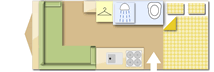 Swift Lifestyle 555 2005 caravan layout