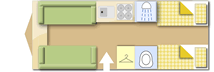 Elddis Super Cyclone 2010 Caravan layout