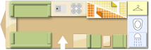 Bailey Pegasus Ancona 2016 Caravan layout