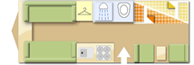  Coachman VIP 570 2018  caravan  Layout Image