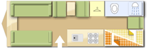 Swift Kudos Super 830 DB SR 2020  Caravan layout