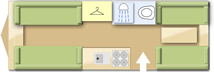 Swift Challenger Sport 640 2015  Caravan layout