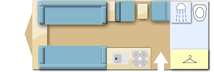Coachman Laser 620 2014 caravans layout