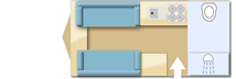 Coachman Pastiche 460 2019 Caravan layout