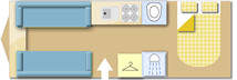 Swift Exclusive 4EBT 2019 Caravan layout