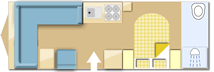 Bailey Pegasus Grande Bologna 2020 Caravan layout