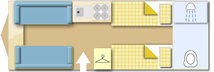 Coachman VIP 565 2018 Caravan layout