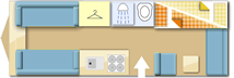 Swift Challenger 590 Lux Pack 2019 Caravan layout