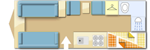 Bailey Pegasus Grande Palermo 2019 Caravan layout
