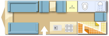 Swift Sprite Super Quattro DB 2020 Caravan layout