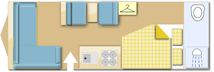 Swift Exclusive 6EW 2019 Caravan layout