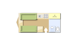 Coachman VIP 460 2018 caravans layout