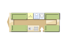 Bailey Ranger 440 1997 caravans layout