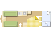 Bailey Unicorn Barcelona S2 2013 caravans layout