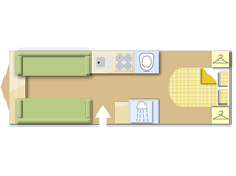 Bailey Unicorn Pamplona 2019 caravans layout