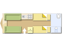 Bailey Unicorn Cordoba S3 2015 caravans layout