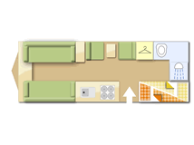 Coachman Vision 580 2018 caravans layout
