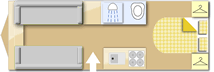Adria Altea 532 UP Trent 2014 caravans layout