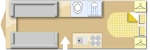 Adria Altea 552 UP Trent Luxury Pack 2019 caravans layout