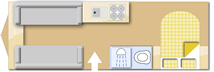 Adria Alpina 613 UC Missouri 2019 caravans layout