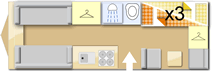Adria Altea 622 DK Avon 2020 caravans layout