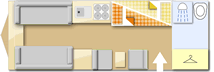 Sterling Europa 600 2005 caravans layout