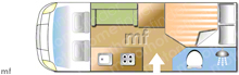 Ace Modena 2004 Motorhome layout\