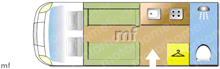 Elddis Accordo 105 2018 Motorhome layout\