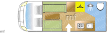 Swift Charisma 604 2018 Motorhome layout\