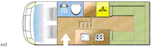  Autotrail Apache 634  2010  motorhomes  Layout Image