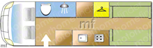Swift Rio 320 2017 Motorhome layout\