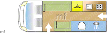 New Autosleeper Symbol Motorhome layout