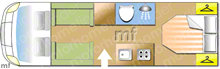 Autotrail Imala 730 2016 Motorhome layout\