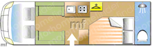 Autosleeper Wiltshire 2013 Motorhome layout\