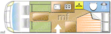 Bailey Autograph 740 2016 Motorhome layout\