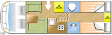Chausson Flash Special 727 2018 Motorhome layout\