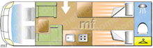 Adria Coral 670SLT 2011 Motorhome layout\