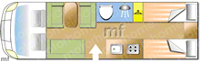 Swift Escape 684 2017 Motorhome layout