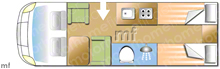 Etrvsco T7400 SB 2019 Motorhome layout\